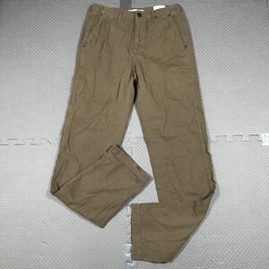 Billy Reid Pants Men's 29x33 Tan Khaki Brown Standard Fit Chino Preppy 5 Pocket